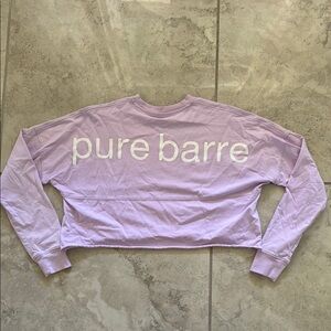 Lavender Pure Barre Longsleeve Crop